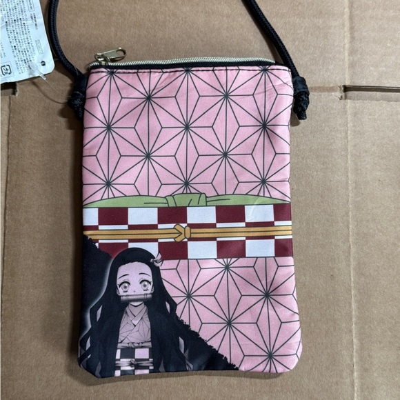 Demon Slayer Nezuko Kamado Shoulder Pouch Bag BANDAI Japan Kimetsu no Yaiba - Picture 1 of 3